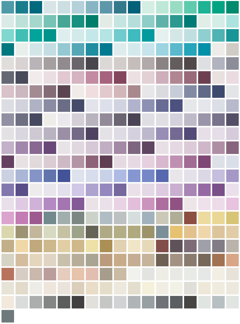 Pittsburgh Paint Color Chart